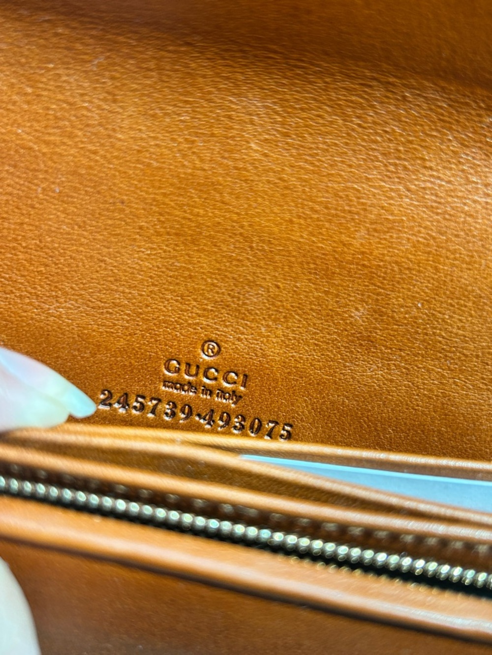 NWT Authentic Gucci Smooth Calf Leather 1970 GG Flap Clutch Wallet Girgeous! - Picture 8 of 8